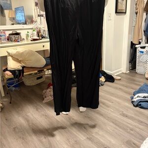 Black Wide-Leg Pants